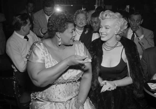 Marilyn Monroe și Ella Fitzgerald,