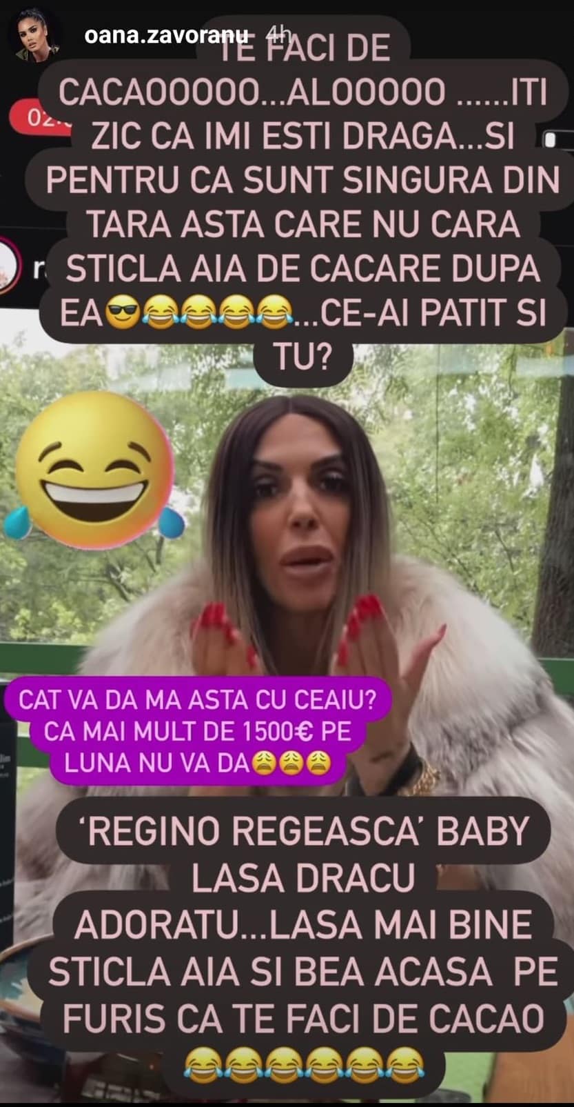 Raluca Bădulescu, ironizată de Oana Zăvoranu: "Regina regească pe barosăneală"