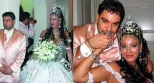 Imagini uitate de la nunta lui Florin Salam, cu regretata Fănica. Ce rochie de mireasă a purtat soția manelistului + ce costum a ales artistul. FOTO