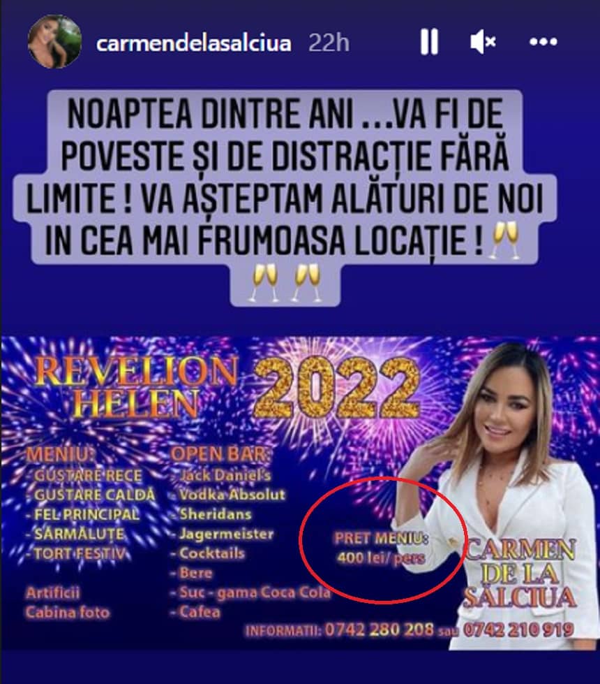 Cât trebuie să plătești de Revelion, dacă vrei să-ți cânte Carmen de la Sălciua. Unde o poți asculta, în noaptea dintre ani