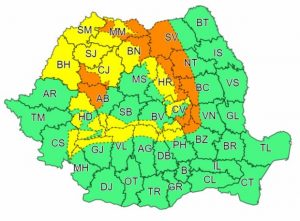 Vine urgia în România! ANM a emis alertă meteo cod portocaliu și galben de viscol. Care sunt județele vizate