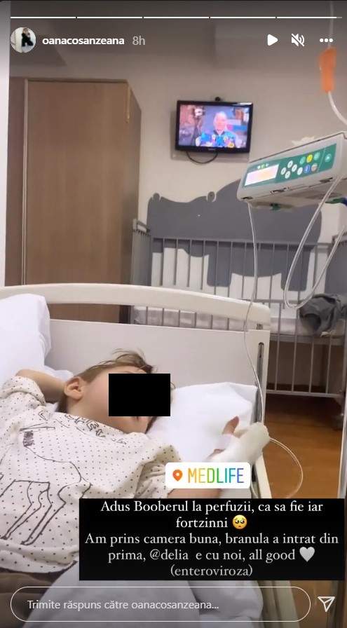 Nepotul Deliei Matache a ajuns pe mâinile medicilor! Oana Matache se află cu cel mic în spital: „Branul a intrat din prima” / FOTO