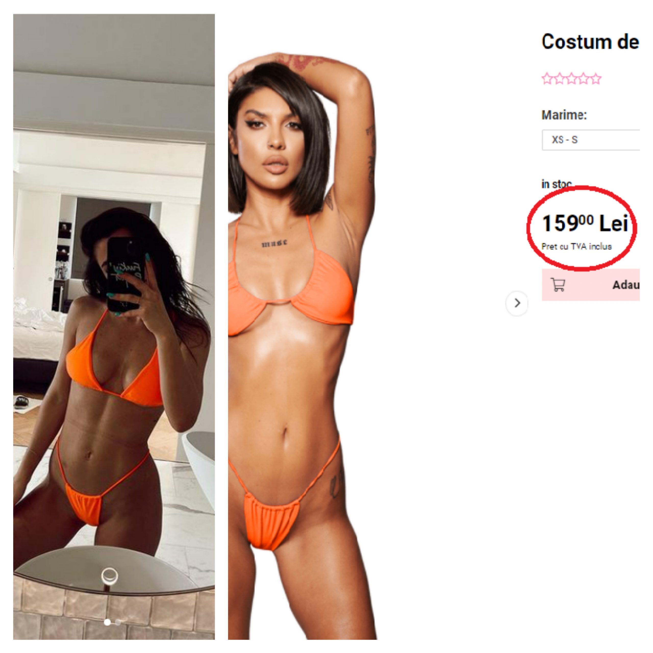 Cât de ieftin este, de fapt, costumul de baie în care s-a afișat Alexia Eram, în Maldive. Nu se aștepta nimeni să poarte așa ceva. FOTO