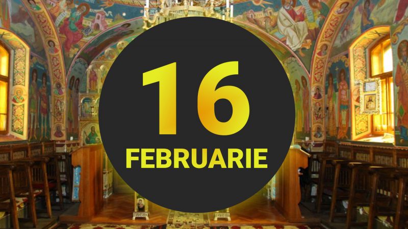 Calendar ortodox, miercuri, 16 februarie. Mai mulți sfinți sunt prăznuiți astăzi