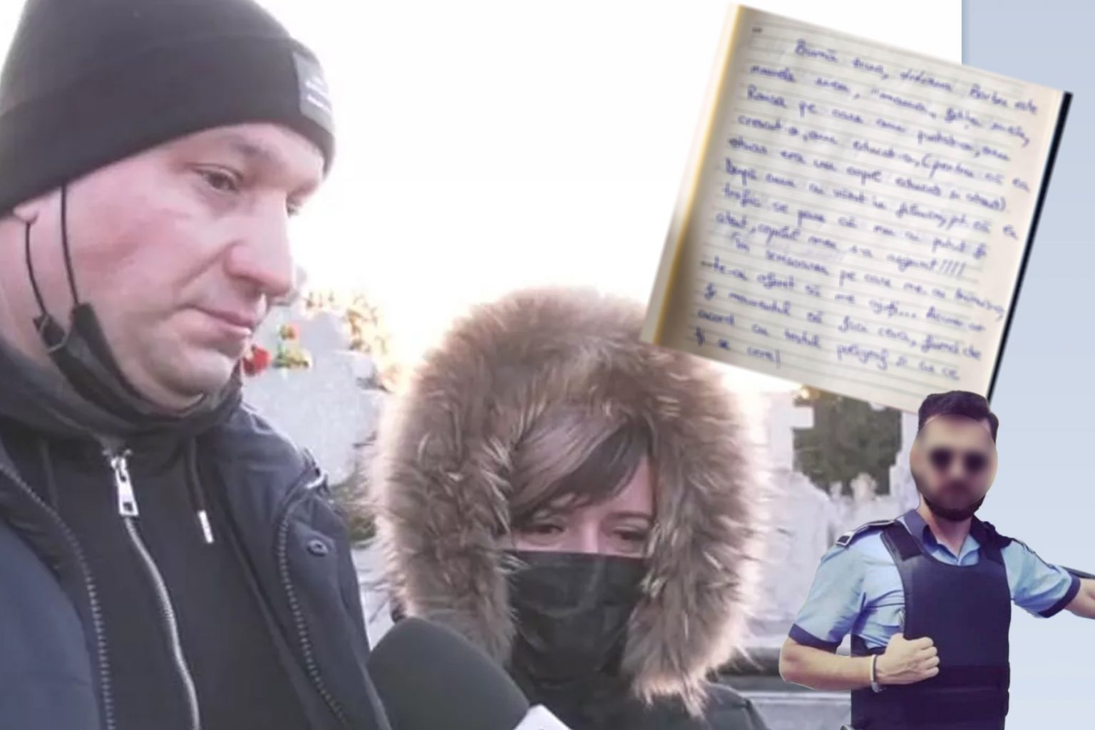 FOTO Mama Raisei a transmis o scrisoare cutremurătoare către polițistul Popescu: Nu te considerăm criminal, dar se pare că nici om nu prea ești