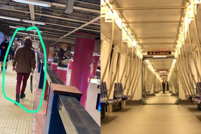 Scene de groază în Capitală! Un bărbat cu un topor în mână și cu sânge pe haine a băgat frica în oamenii de la metrou. „Toată lumea era încremenită.”