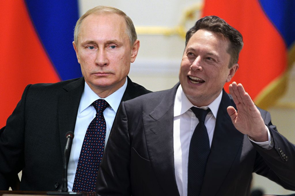 Elon Musk nu se dă bătut! Umilință totală pentru Vladimir Putin: Îl bat doar cu mâna stângă