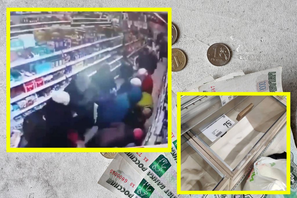 Imagini apocaliptice în Rusia. Oamenii se iau la bătaie, la propriu, în supermarketuri! Ce alimente „vânează” cel mai mult