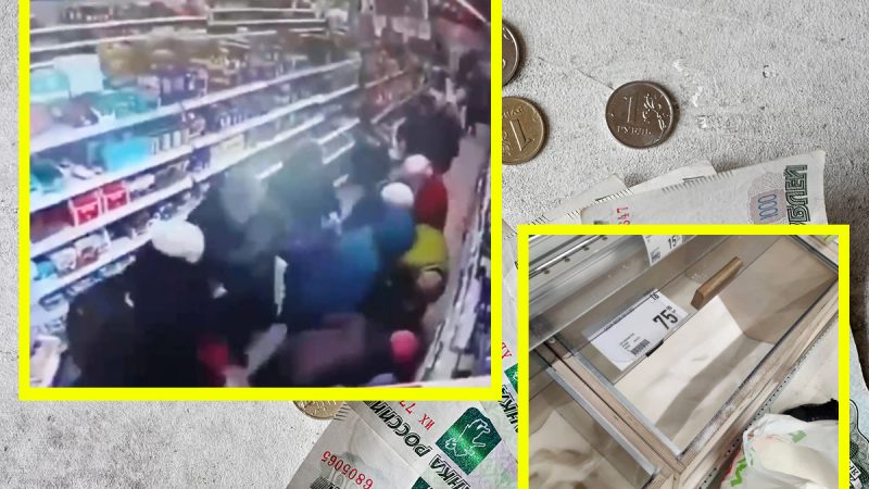 Imagini apocaliptice în Rusia. Oamenii se iau la bătaie, la propriu, în supermarketuri! Ce alimente „vânează” cel mai mult