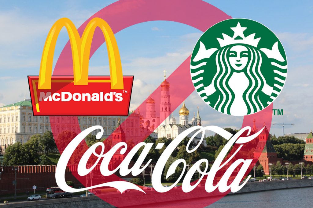 McDonald's, Coca-cola, Pepsi și Starbucks își suspendă operațiunile în Rusia