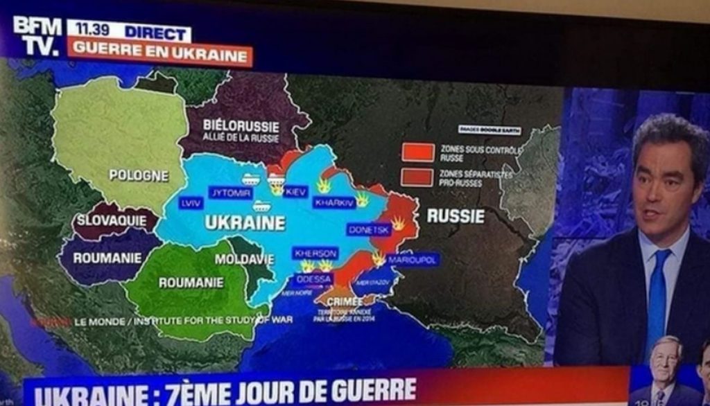 România, pusă pe hartă în locul Ungaria. Gafă incredibilă făcută de un post TV din Franța