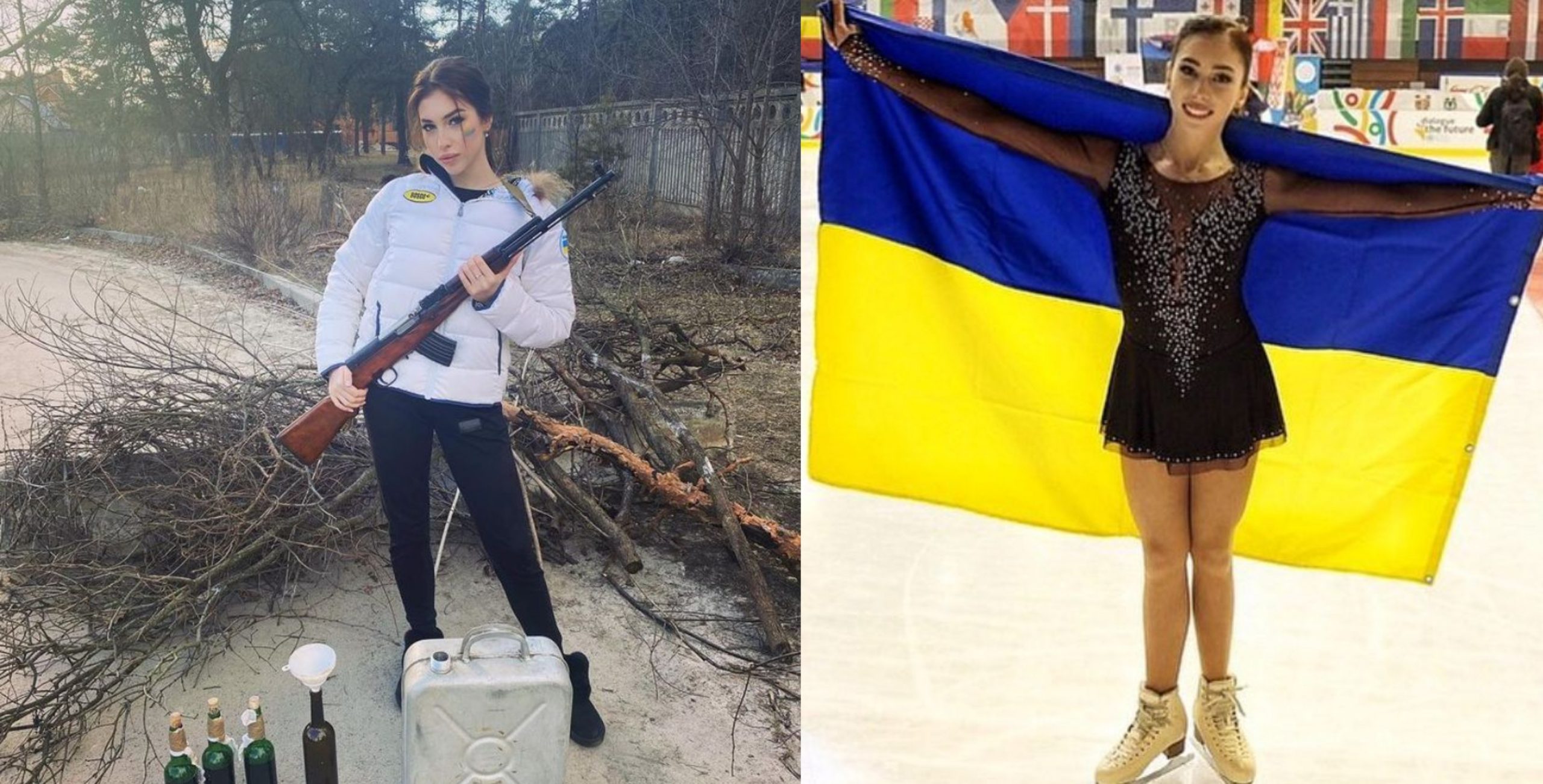 Patinatoarea ucraineană Nastya Arkhypova lăsat sportul pentru arme şi cocktailuri Molotov: „Eu stau la Kiev cu președintele meu! ”