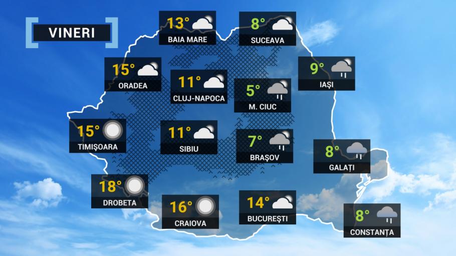 Vremea în România, vineri, 25 martie. Prognoza ANM pentru Buna Vestire