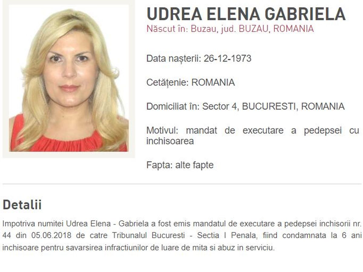Ia-o pe Elena Udrea de unde nu-i! Fostul ministru ar fi fugit din țară, după condamnare și este dată în urmărire generală