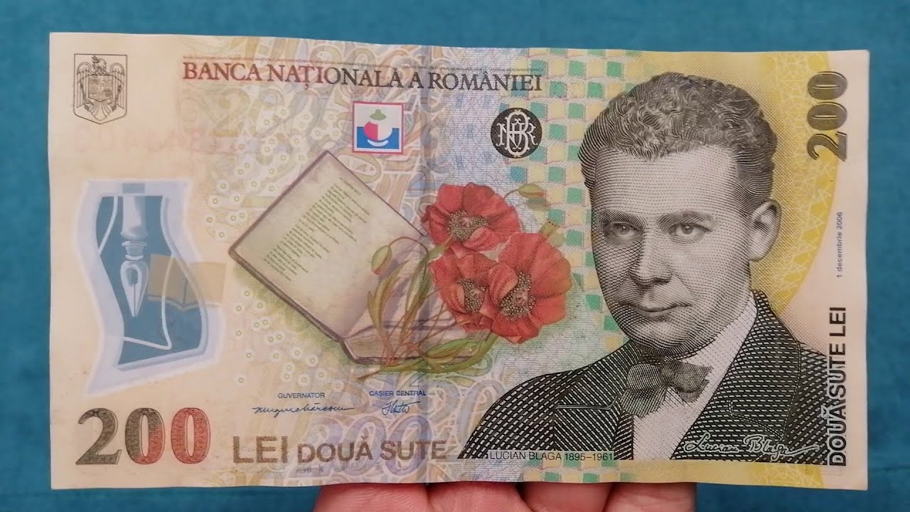 Punem pariu că nu ai observat! Bancnota de 200 de lei, cu Lucian Blaga, ascunde un mesaj secret