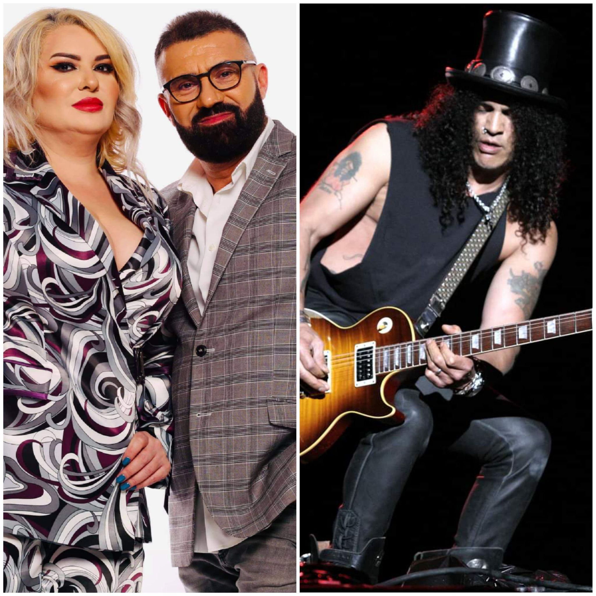 Viorica și Ioniță de la Clejani schimbă macazul! Slash, chitaristul trupei Guns N' Roses, invitat special în concertul celor doi 