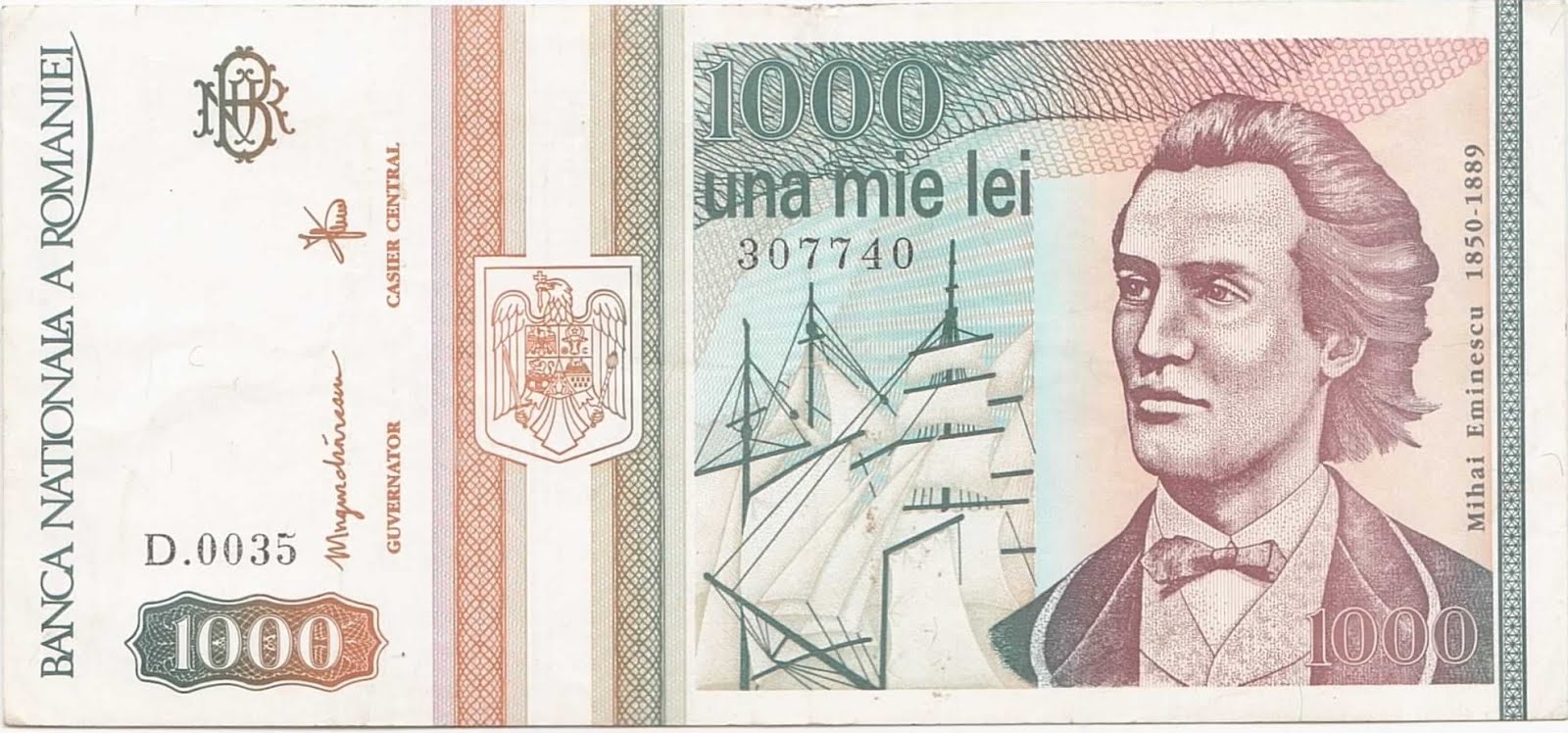 Cât a ajuns să coste pe OLX bancnota de una mie lei, cu Mihai Eminescu. Suma e incredibil de mică