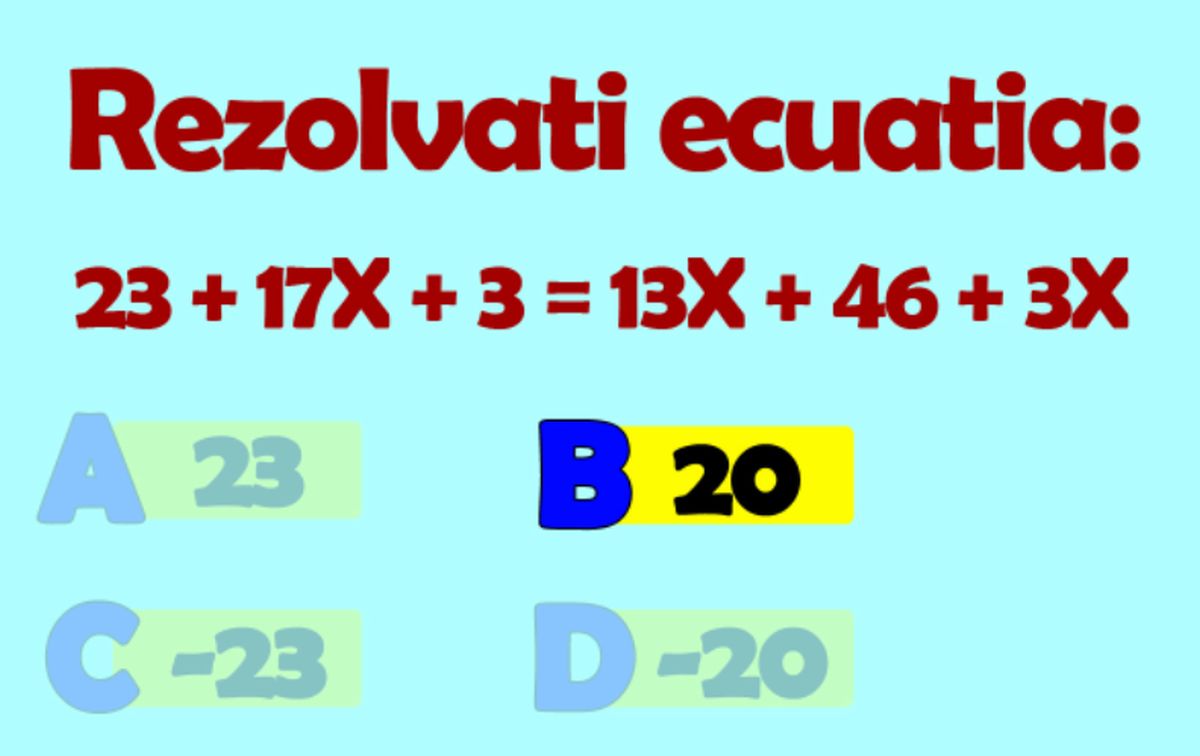 Test IQ de clasa a 7-a. Ecuația care te ajută să afli dacă ești mai deștept ca un copil de 13 ani