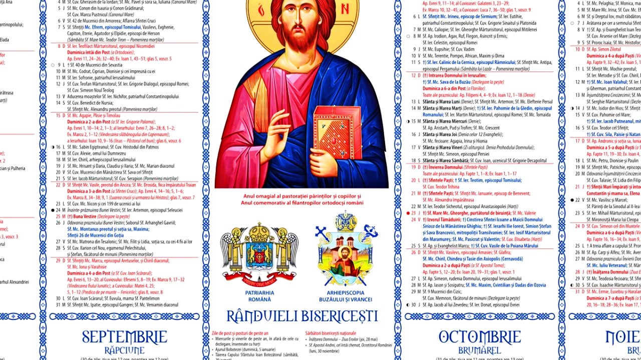 Calendar creștin ortodox, sâmbătă, 18 iunie. Biserica Ortodoxă