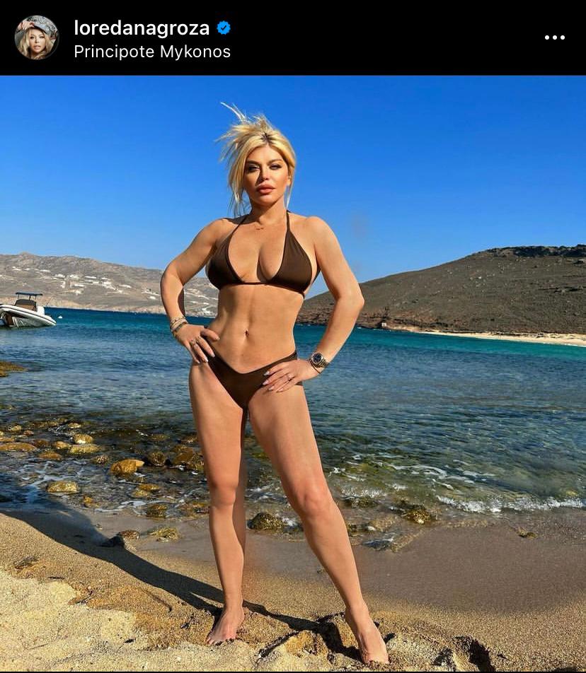 Loredana Groza aruncă din nou mediul online, în aer! Cum s-a pozat artista pe plajă. FOTO incendiar 