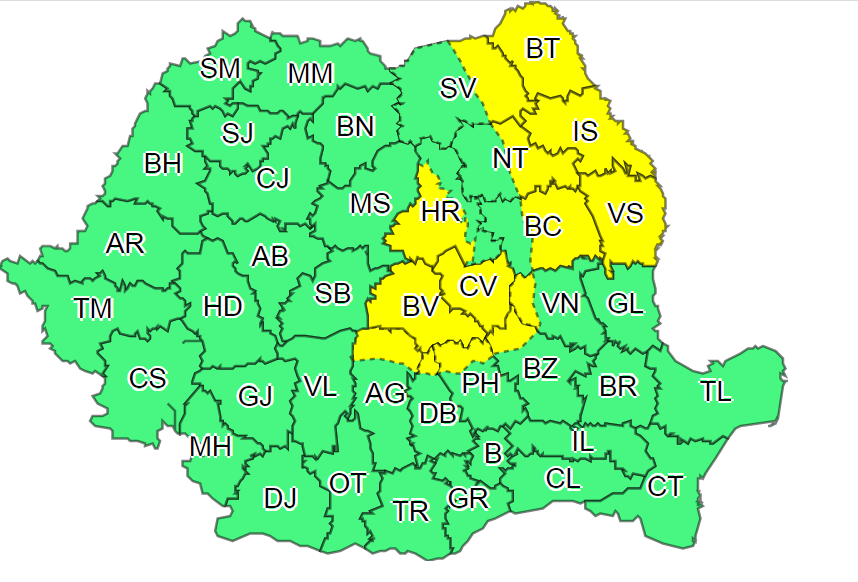 Reîncepe șirul veștilor proaste din partea meteorologilor. Un nou cod galben de furtuni a fost emis, acompaniat de caniculă