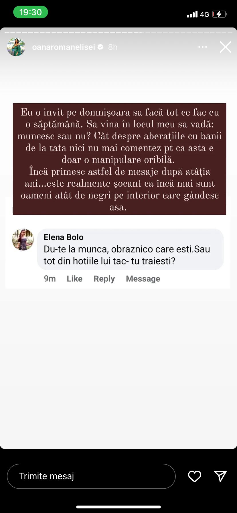 Oana Roman, acuzată că trăiește din „hoțiile” tatălui ei. Cum se apără vedeta: „Obraznico care ești”