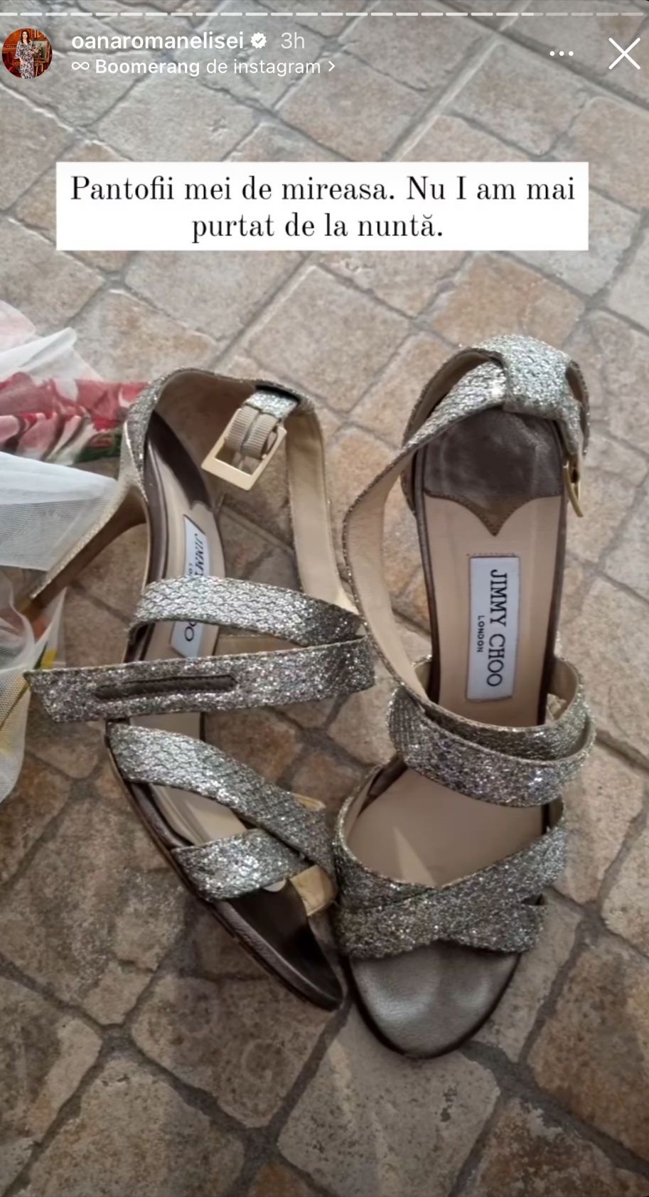 Ce pantofi a purtat Oana Roman în ziua nunții. Cu ce ocazie specială îi va încălța din nou