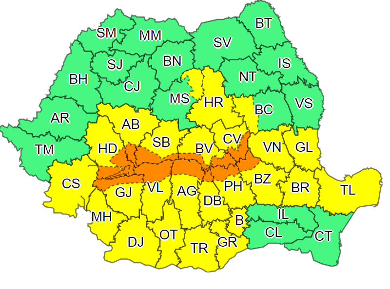 Alertă ANM! România este împărțită în două. Într-o parte furtunile fac ravagii, în alta canicula topește tot 