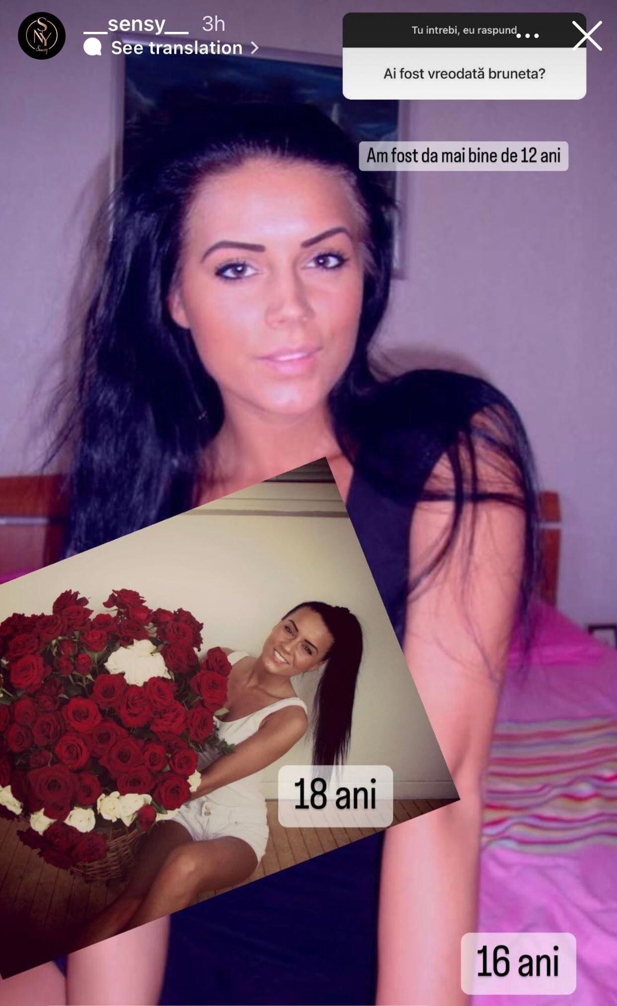 Cum arăta Sensy înainte de a fi celebră. Vedeta era brunetă și este de nerecunosut