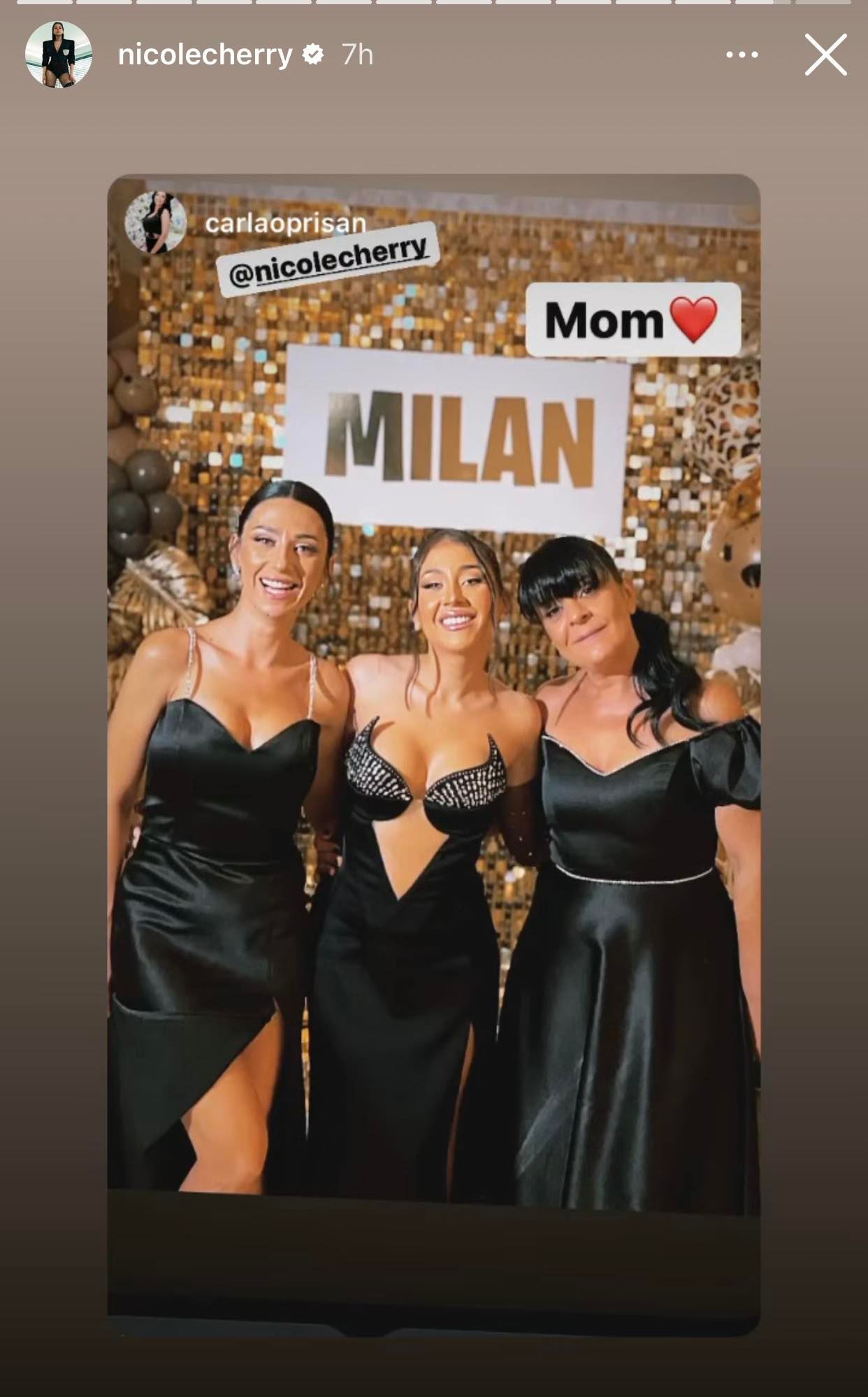 Cum arată mama lui Nicole Cherry. Artista are toate motivele să fie mândră de ea