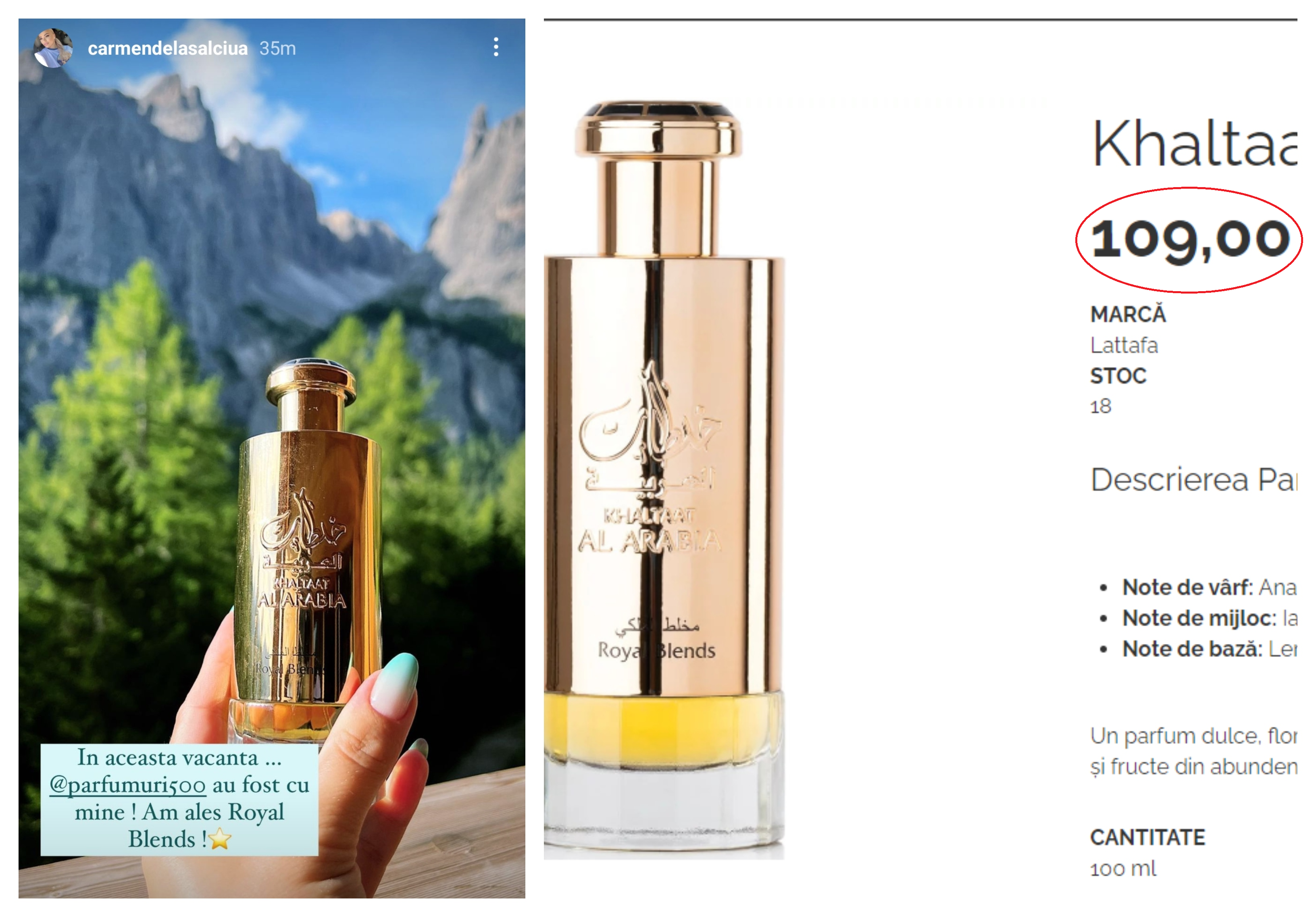 Cât de ieftin este, de fapt, unul dintre parfumurile preferate de Carmen de la Sălciua. Orice femeie și-l poate permite