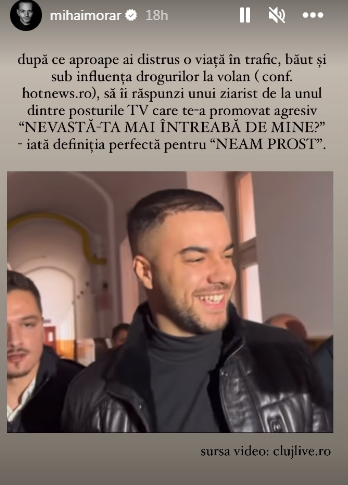 Atitudine lui Culiță Sterp după accidentul din Cluj a enervat vedetele! Mihai Morar, mesaj acid. „Neam prost…”