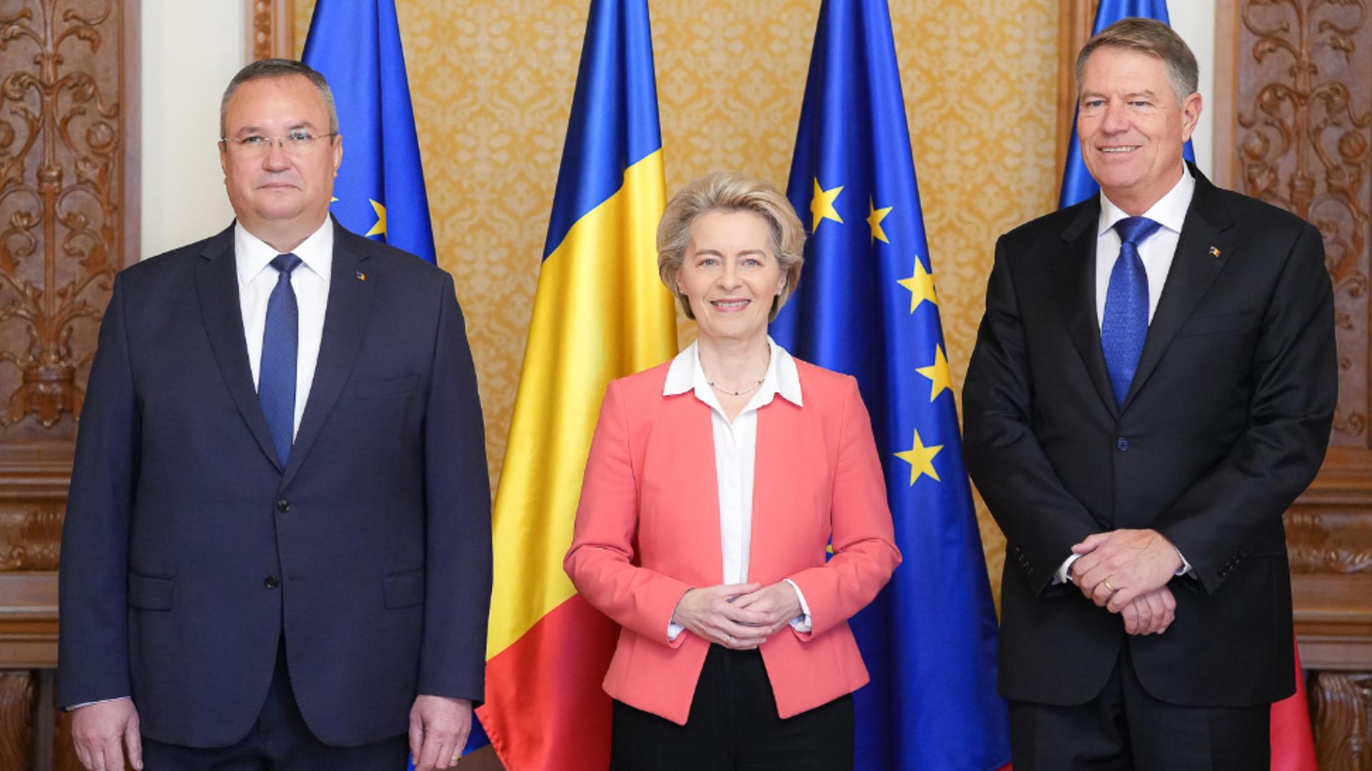 Iohannis și Ursula von der Leyen, discuții despre Schengen la București. Anunț neașteptat:  „Ne bazăm cu toţii pe …..”