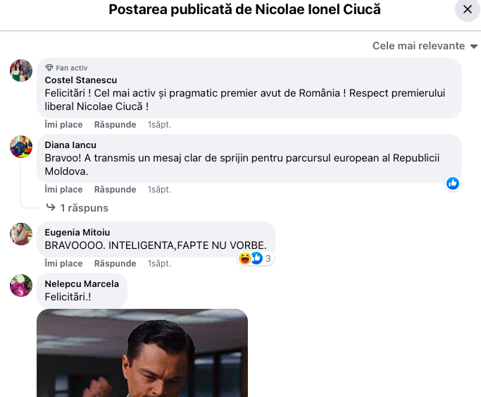 Nicolae Ciucă minte poporul cu… Facebook-ul. Premierul are o întreagă armată de urmăritori falși care-l idolatrizează