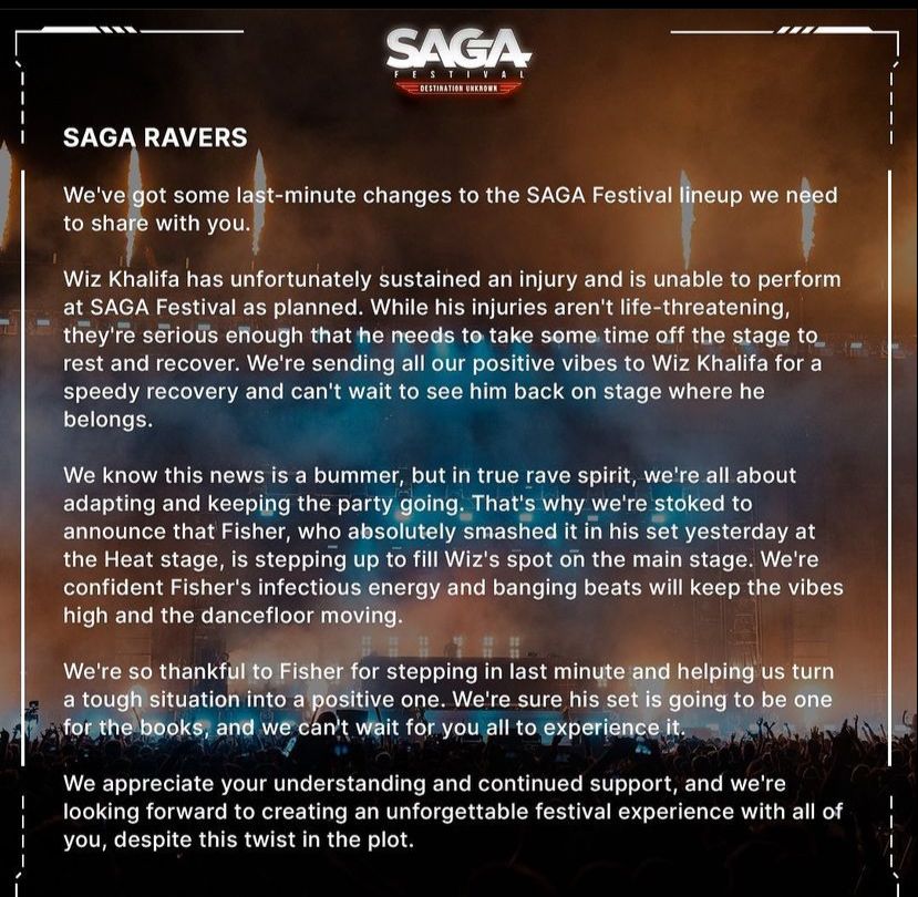 Festivalul SAGA, o mare țeapă. Bucureștenii își vor banii înapoi după absența celor mai mari artiști de pe afiș