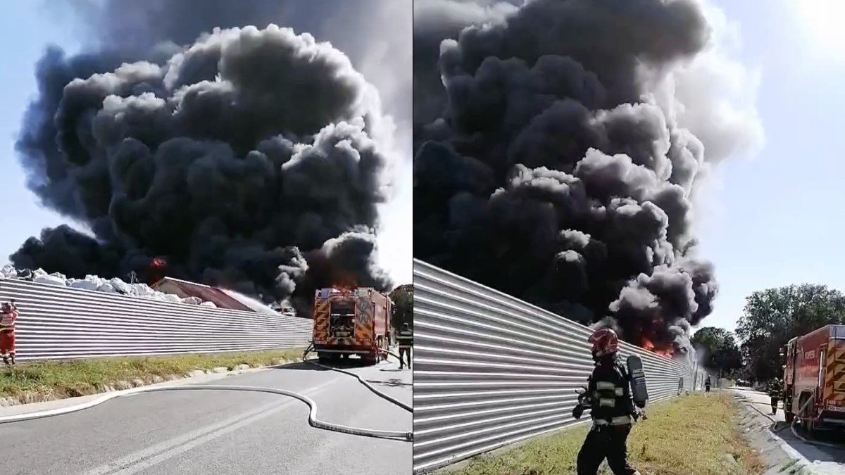Breaking! VIDEO. Incendiu catastrofal în Vrancea. A fost emis RO-Alert