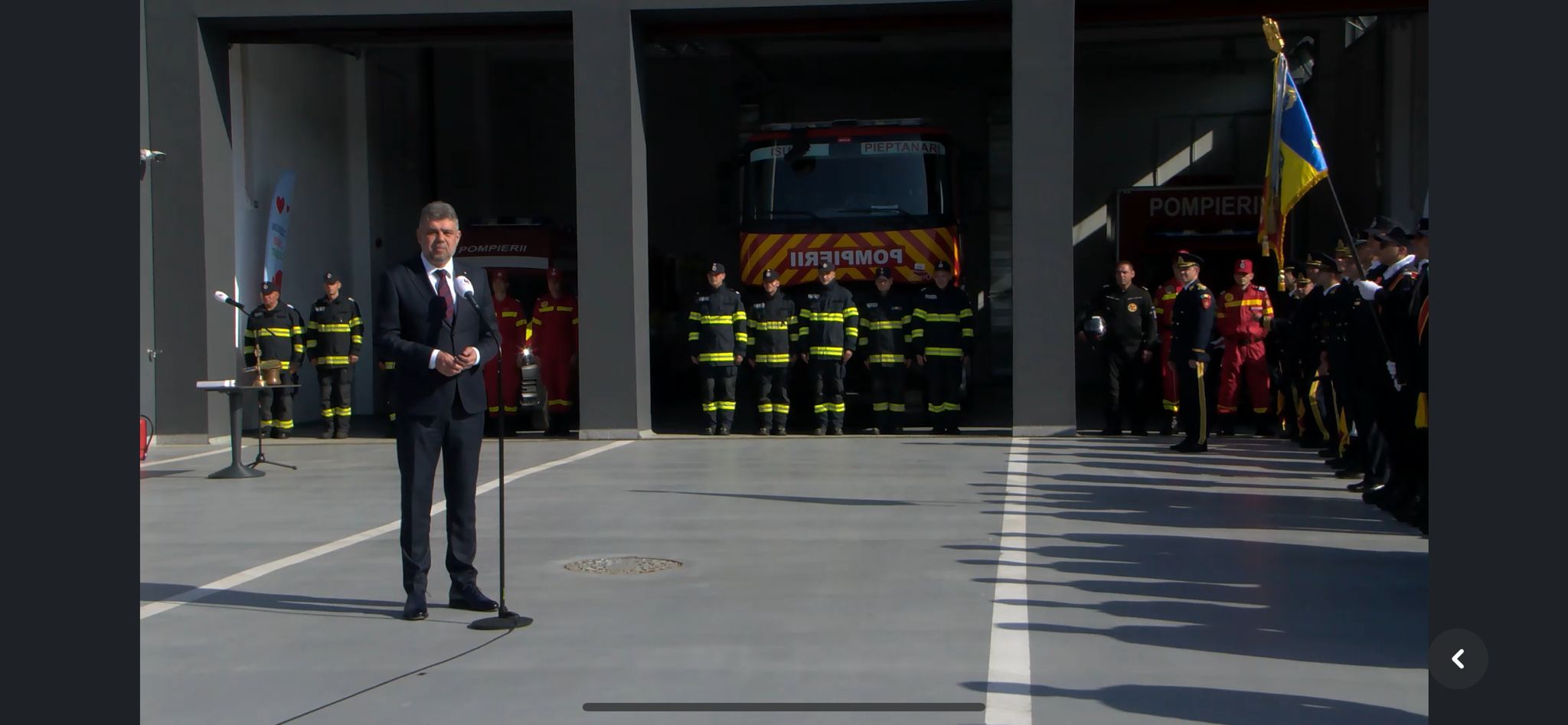 După dezastrul de la Crevedia, azi, s-a inaugurat o nouă unitate de pompieri, în Capitală. Marcel Ciolacu, prezent la marea deschidere