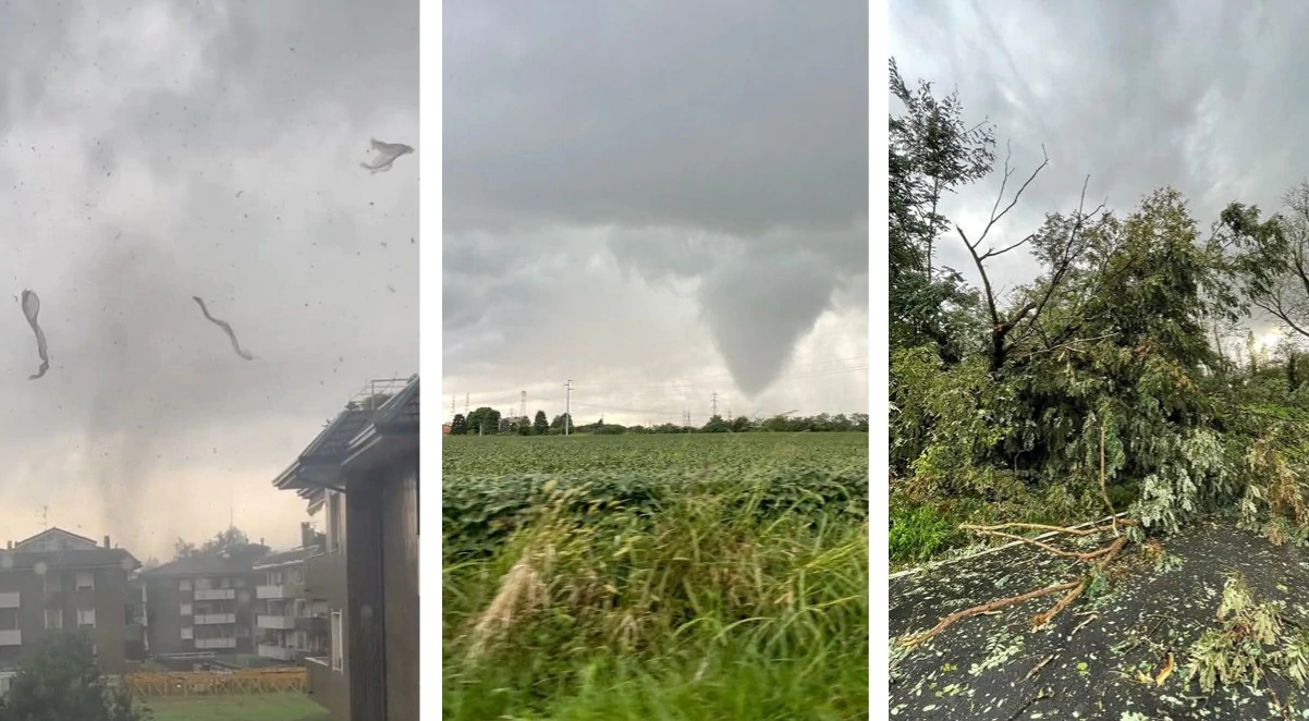 Imagini apocaliptice din Italia. O tornadă a lovit regiunea Pregnana Milanese