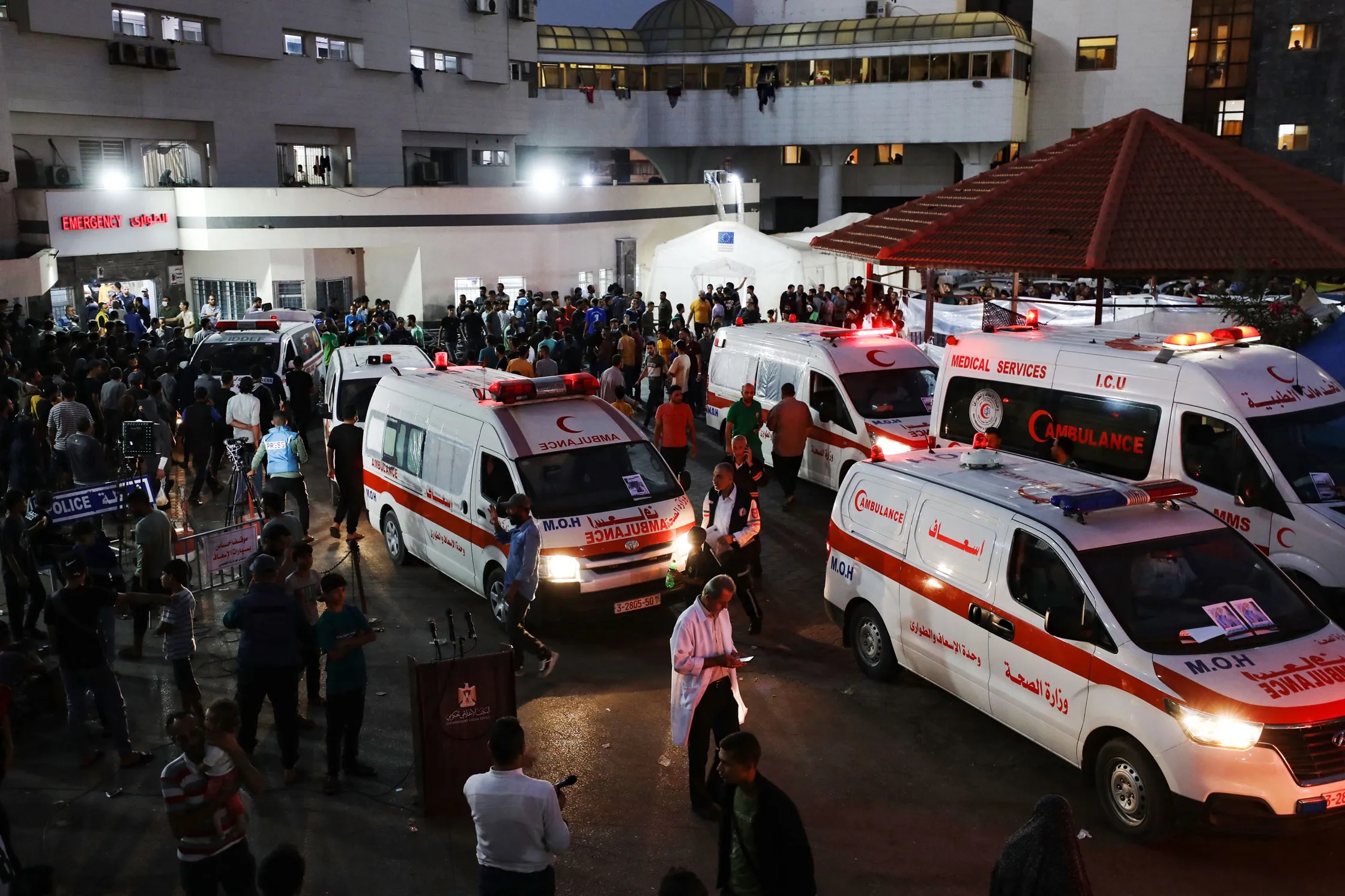 Spitalele din Gaza, în criză: nu mai au combustibil pentru generatoare. Peste 13.000 de palestinieni sunt răniți